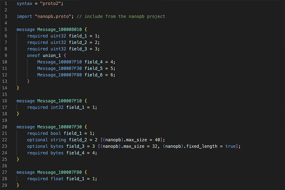 nanopb Protobuf Decompiler