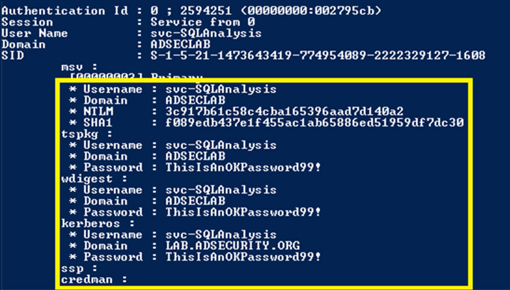 Credential dumping with Mimikatz