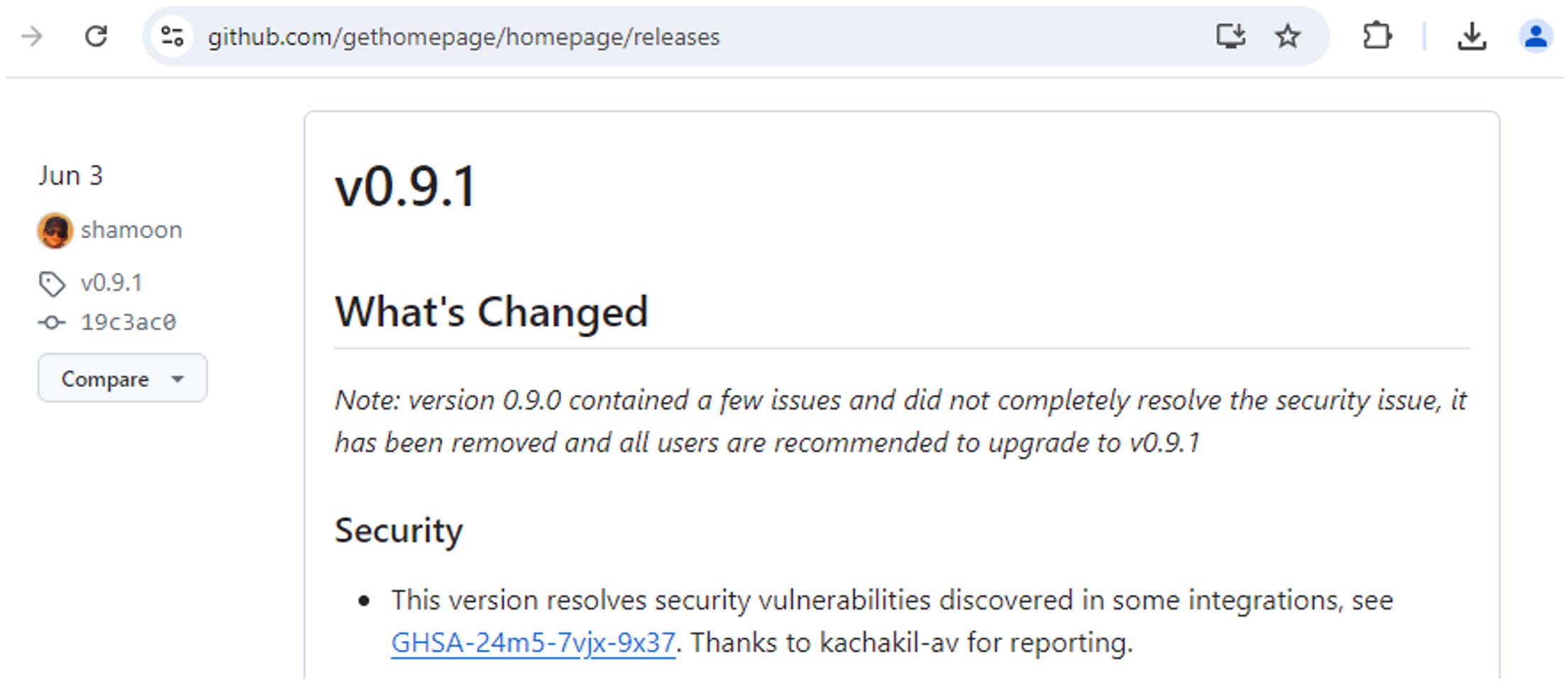 Homepage v.0.9.1